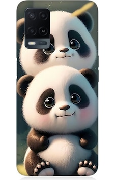 Oppo A54 Uyumlu Silikon Kılıf Sevimli Yavru Pandalar Oppo A54 Uyumlu Silikon Kılıf Sevimli Yavru Pandalar