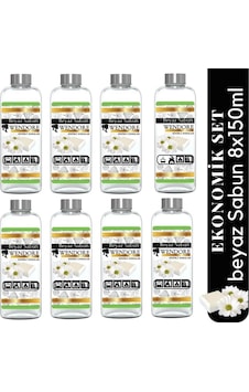 Wendore Küre ve Geniş Alan Koku Makinesi Parfümü Beyaz Sabun 8 x 150 ML