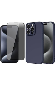 Vendas Apple Uyumlu iPhone 15 Pro Max Kılıf Zore Mara Lansman Kapak + Hayalet Ekran Koruyucu Lacivert Vendas Apple Uyumlu iPhone 15 Pro Max Kılıf Zore Mara Lansman Kapak + Hayalet Ekran Koruyucu Lacivert