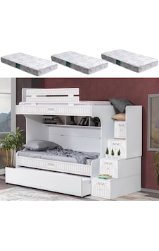 Ranza, Londra Yavrulu Ranza + 3 Adet Comfort Yatak 90 X 190 CM Ranza, Londra Yavrulu Ranza + 3 Adet Comfort Yatak 90 X 190 CM