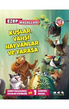 Ezop Masalları-Kuşlar Vahşi Hayvanlar ve Yarasa- Caretta Çocuk Ezop Masalları-Kuşlar Vahşi Hayvanlar ve Yarasa- Caretta Çocuk