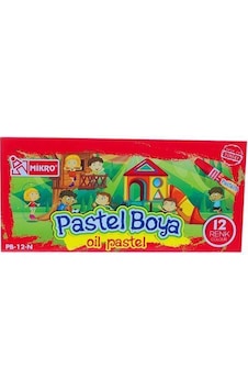 Mikro Pastel Boya Kapaklı 12 Renk Pb-12N