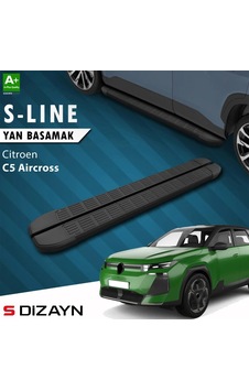 S-dizayn Citroen C5 Aircross 2 Hybrid Benzinli S-line Siyah Yan Basamak 193 Cm 2025 Üzeri A+ Kalite