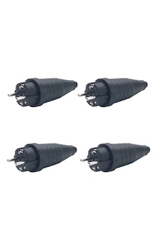 Schneider Electric 1 X 16A Ip54 Kauçuk Düz Fiş 4'lü Paket Schneider Electric 1 X 16A Ip54 Kauçuk Düz Fiş 4'lü Paket