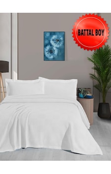 Mulberry Waflle Desenli Pike Battaniye %100 Pamuk Kalın İplik Yumuşak Battal Boy 240 X 260 Beyaz Mulberry Waflle Desenli Pike Battaniye %100 Pamuk Kalın İplik Yumuşak Battal Boy 240 X 260 Beyaz