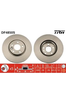 Trw Df4850s Fren Diski On 1379965 1384689 1405510 2 Adettir Trw Df4850s Fren Diski On 1379965 1384689 1405510 2 Adettir