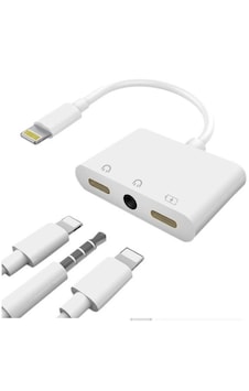 Lightning Kulaklık Şarj Çoklayıcı Çevirici Dönüştürücü Adaptör Lightning Kulaklık Şarj Çoklayıcı Çevirici Dönüştürücü Adaptör