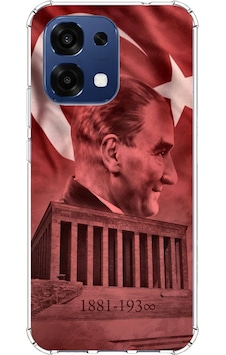 Oppo A6 Pro Uyumlu Atatürk Portresi Ve Anıtkabir Baskılı Silikon Kılıf Renkli Oppo A6 Pro Uyumlu Atatürk Portresi Ve Anıtkabir Baskılı Silikon Kılıf Renkli