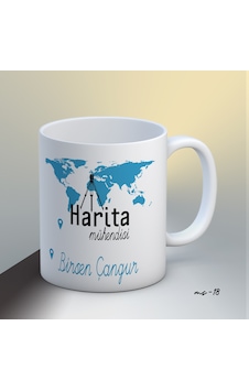Kişiye Özel Harita Mühendisi Temalı Kupa Bardak Beyaz Kişiye Özel Harita Mühendisi Temalı Kupa Bardak Beyaz