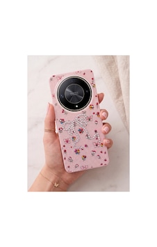 Honor X9b Taşlı Desenli Fiyonk Silikon Kılıf Pembe Honor X9b Taşlı Desenli Fiyonk Silikon Kılıf Pembe