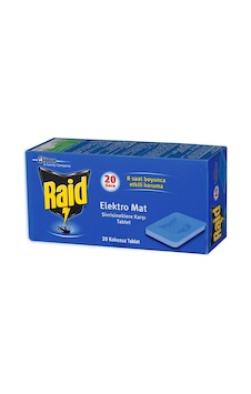 Raid Elektro Mat Sivrisinek Kovucu 20'li Tablet Raid Elektro Mat Sivrisinek Kovucu 20'li Tablet