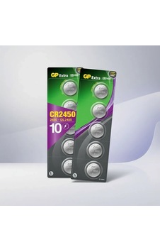 Cr2450 3v Lityum Düğme Pil 10'lu