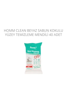 Homm Clean Beyaz Sabun Kokulu Yüzey Temizleme Mendili Islak Mendil Homm Clean Beyaz Sabun Kokulu Yüzey Temizleme Mendili Islak Mendil