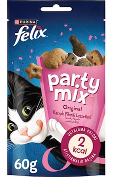 Felix Party Mix Karışık Piknik Lezzetleri Kedi Ödül Maması 60 Gr Felix Party Mix Karışık Piknik Lezzetleri Kedi Ödül Maması 60 Gr