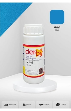Derby Mavi Deri , Mont, Çanta, Kemer, Cüzdan Yenileme Boyası Derby Mavi Deri , Mont, Çanta, Kemer, Cüzdan Yenileme Boyası