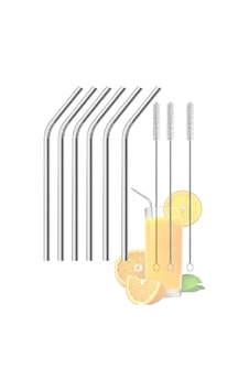 Mucit Home 9 Parça Paslanmaz Çelik Pipet Seti Ve Çubuk Pipet Temizleme Fırçası Krom Mucit Home 9 Parça Paslanmaz Çelik Pipet Seti Ve Çubuk Pipet Temizleme Fırçası Krom