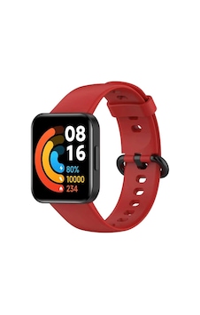 Xiaomi Redmi Watch 2 Lite Uyumlu Klasik Omsy Kordon-kırmızı Xiaomi Redmi Watch 2 Lite Uyumlu Klasik Omsy Kordon-kırmızı