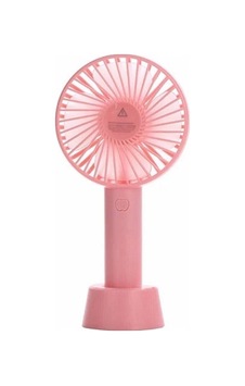 Şarjlı Fan Mini Taşınabilir El Ve Masa Üstü 3 Kademeli Standlı Vantilatör Fan Pembe Şarjlı Fan Mini Taşınabilir El Ve Masa Üstü 3 Kademeli Standlı Vantilatör Fan Pembe
