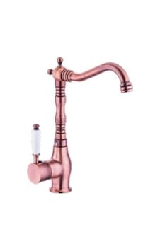 Bakır Porselen Kol Te Mix Se Lavabo ve Mutfak Bataryası Bakır Porselen Kol Te Mix Se Lavabo ve Mutfak Bataryası