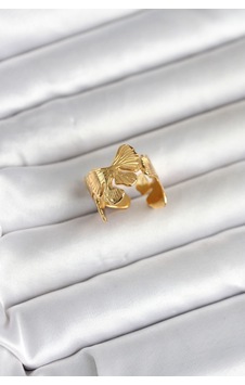 316l Çelik Gold Renk Lotus Model Kadın Yüzük - Çok Renkli 316l Çelik Gold Renk Lotus Model Kadın Yüzük - Çok Renkli