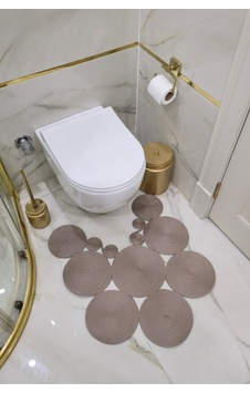 El Yapımı Bohem Jüt, Hasır, Paspas, Banyo Paspası, Klozet Önü Paspası, Klozet Paspas, Çift Taraflı Vizon El Yapımı Bohem Jüt, Hasır, Paspas, Banyo Paspası, Klozet Önü Paspası, Klozet Paspas, Çift Taraflı Vizon