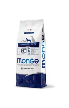 Monge Medium Adult Tavuklu Orta Irk Yetişkin Köpek Maması 12 Kg Monge Medium Adult Tavuklu Orta Irk Yetişkin Köpek Maması 12 Kg