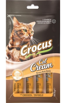 Crocus - 490 - Tavuklu Krema Kedı Ödülü 4 X 15 Gr X - Csmo-tex - 5 Adet Crocus - 490 - Tavuklu Krema Kedı Ödülü 4 X 15 Gr X - Csmo-tex - 5 Adet