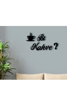 Bk Home Bi Kahve? Tasarımlı Ahşap Duvar Yazısı Bk Home Bi Kahve? Tasarımlı Ahşap Duvar Yazısı