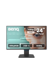 Gw2490c 23,8 İnç 1080p Fhd 144 Hz Ips Eye-care Ev Ofis Monitörü, Usb-c, 1080 X 1920, Visual Opt