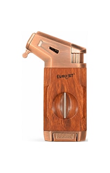 Eurojet Tek Torch Pürmüz Dahili V Kesicili Bronz Puro Çakmağı Eurojet Tek Torch Pürmüz Dahili V Kesicili Bronz Puro Çakmağı