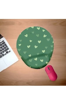 Minik Yeşil Kalpler Bilek Destekli Mouse Pad Mousepad Minik Yeşil Kalpler Bilek Destekli Mouse Pad Mousepad