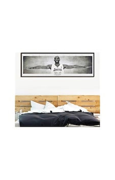 Kobe Bryant Canvas Black Mamba Basketbol Duvar Kağıdı Siyah Beyaz