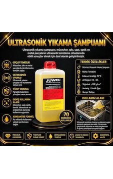 Kuyumculuk Ultrasonik Yıkama Suları - Juwel Marka Bakım Ve Temizleme Ürünü Metalik Kuyumculuk Ultrasonik Yıkama Suları - Juwel Marka Bakım Ve Temizleme Ürünü Metalik