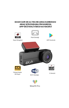 Bagajon Castu C9 Dash Cam 4k Ultra Hd Araç Kamerası Kaza Güvenlik Kamerası Wifi & App Destekli Video Kaydedici Bagajon Castu C9 Dash Cam 4k Ultra Hd Araç Kamerası Kaza Güvenlik Kamerası Wifi & App Destekli Video Kaydedici