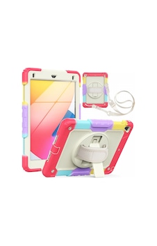 iPad Uyumlu 5 Air 9.7 Kılıf Tablet Rainbow Kapak - Kırmızı - 100 Arka Kapak iPad Uyumlu 5 Air 9.7 Kılıf Tablet Rainbow Kapak - Kırmızı - 100 Arka Kapak