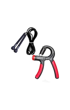 Delta 10-40kg Sertlik Ayarlanabilir Dirençli El Yayı & Atlama Ipi Kırmızı Delta 10-40kg Sertlik Ayarlanabilir Dirençli El Yayı & Atlama Ipi Kırmızı