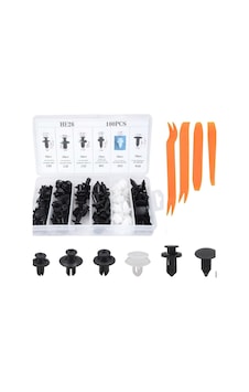 Trim Sökme Aparatlı + 100 Adet Sabitleme Klipsi, Klips Araba Araç Oto Kapı Döşeme Tampon Plastik Pa Trim Sökme Aparatlı + 100 Adet Sabitleme Klipsi, Klips Araba Araç Oto Kapı Döşeme Tampon Plastik Pa