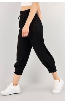 Trend Alisse Kadın Bel Lastikli Paçası Pensli Mevsimlik Jogger Pantolonsiyah Siyah Trend Alisse Kadın Bel Lastikli Paçası Pensli Mevsimlik Jogger Pantolonsiyah Siyah