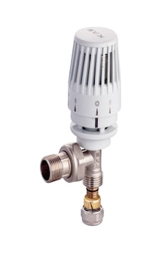 Kas Termostatik Köşe Radyatör Vanası 1/2'' Jak'Lı Pex-B Kas Termostatik Köşe Radyatör Vanası 1/2'' Jak'Lı Pex-B
