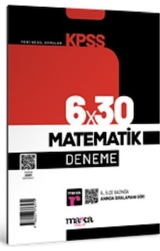 KPSS Matematik 6x30 Deneme- Marka Yayınları KPSS Matematik 6x30 Deneme- Marka Yayınları