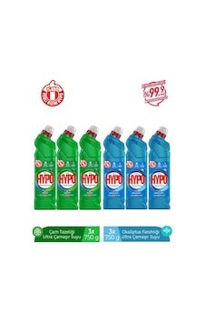 Ultra Çamaşır Suyu 3 Çam Ve 3 Okaliptus 750 Gr X 6 Adet 6'lı Set Ultra Çamaşır Suyu 3 Çam Ve 3 Okaliptus 750 Gr X 6 Adet 6'lı Set