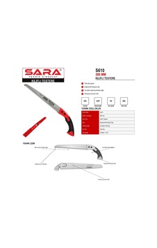Sara S610 300 Mm Kılıflı Testere Ergonomik Kauçuk Saplı Sara S610 300 Mm Kılıflı Testere Ergonomik Kauçuk Saplı