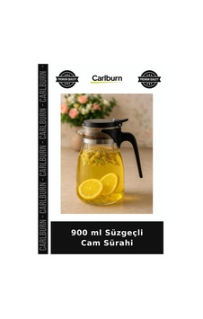900 Ml Süzgeçli Cam Sürahi Modern Stil Akşam Çayı 900 Ml Süzgeçli Cam Sürahi Modern Stil Akşam Çayı