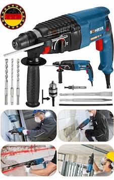 Böhrer GBH2 3 Blue Fonksiyonlu Kırıcı Delici + X-treme Bulldog Elektrikli Hilti Matkap Böhrer GBH2 3 Blue Fonksiyonlu Kırıcı Delici + X-treme Bulldog Elektrikli Hilti Matkap