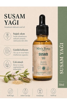 Minia Bahçe Bitki Ve Sanat Atölyesi Susam Yağı Soğuk Sıkım Sabit Yağ 30 ML Minia Bahçe Bitki Ve Sanat Atölyesi Susam Yağı Soğuk Sıkım Sabit Yağ 30 ML