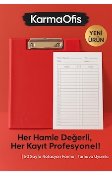 Satranç Notasyonlu Sekreterlik Seti 17x24 Cm 50 Sayfa Hamle Kayıt Formu Kırmızı Satranç Notasyonlu Sekreterlik Seti 17x24 Cm 50 Sayfa Hamle Kayıt Formu Kırmızı