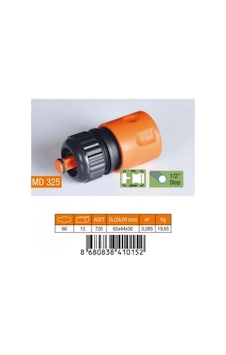 1/2 Hortum Bağlantı Adaptörü Stoplu 5324