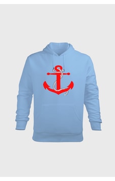 Efluce Erkek Kapüşonlu Sweatshirt, Gemi Çapası