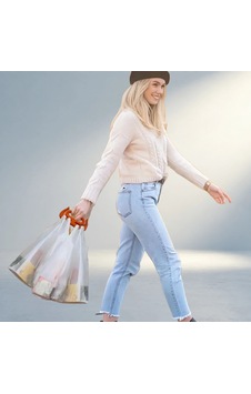 Kolay Taşıma Kancası İle Ergonomik Poşet Taşıma Aparatı Açık Bej Kolay Taşıma Kancası İle Ergonomik Poşet Taşıma Aparatı Açık Bej