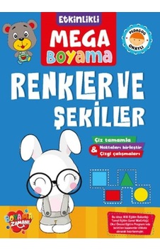 Etkinlikli Mega Boyama - Renkler Ve Şekiller - Rzır-644461